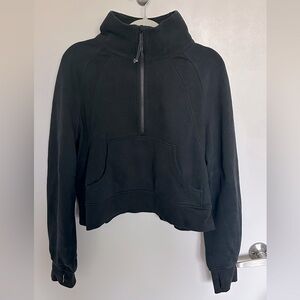 Lululemon Scuba Oversized Funnel-Neck Half Zip in Black